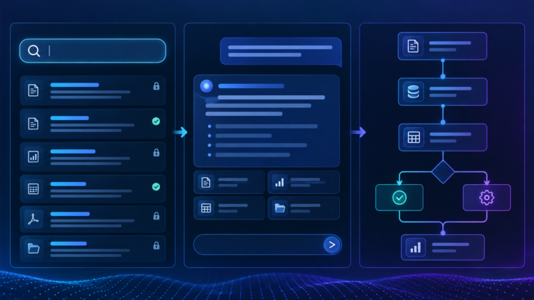 AI search vs AI copilot vs AI agent — production workflow and architecture